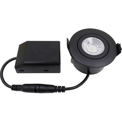 Nordtronic Low Profile Flexible Indbygningsspot, Ø5,5 Cm, Sort, 4000k Nordtronic Low Profile Flexible Indbygningsspot, Ø5,5 Cm, Sort, 4000k