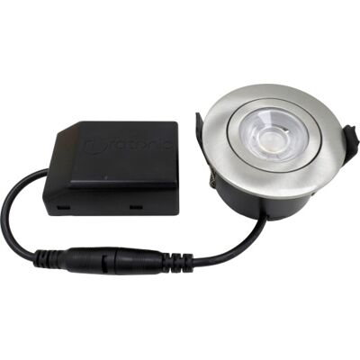 Nordtronic Low Profile Flexible Udendørs Indbygningsspot, Ø5,5 Cm, Børstet Alu, 4000k Nordtronic Low Profile Flexible Udendørs Indbygningsspot, Ø5,5 Cm, Børstet Alu, 4000k