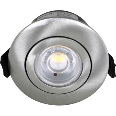 Nordtronic Low Profile Flexible Indbygningsspot, Driver, Ø5,5 Cm, Børstet Alu, 3000k Nordtronic Low Profile Flexible Indbygningsspot, Driver, Ø5,5 Cm, Børstet Alu, 3000k
