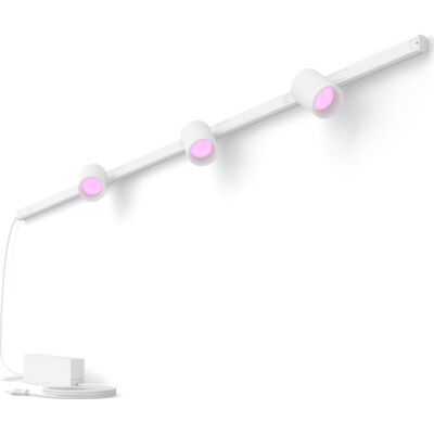 Philips Hue Perifo Strømskinnesæt Til Væg, 3 Skinnespots, Hvid Philips Hue Perifo Strømskinnesæt Til Væg, 3 Skinnespots, Hvid