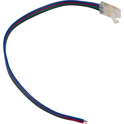 Ansell Lighting Rgb Tilslutningsstykke Til Led Strip, Med Kabel, 10 Mm Ansell Lighting Rgb Tilslutningsstykke Til Led Strip, Med Kabel, 10 Mm