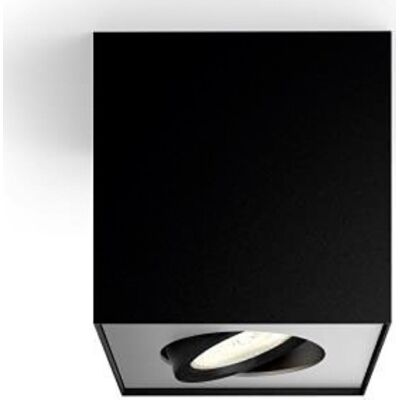 Philips Myliving Box Single Påbygningsspot, Sort Philips Myliving Box Single Påbygningsspot, Sort