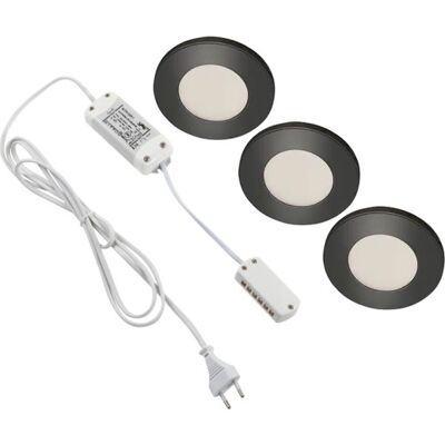 DIOSPOT - Flat - 3xLED 3W - 120 lm - Downlight-sæt DIOSPOT - Flat - 3xLED 3W - 120 lm - Downlight-sæt