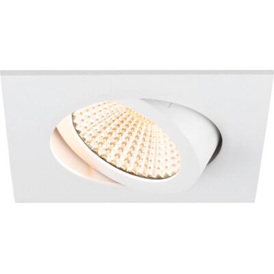 SLV New Tria 68 Downlight Hvid 8,3w 750lm 3000k Firkantet 60° Ip20 SLV New Tria 68 Downlight Hvid 8,3w 750lm 3000k Firkantet 60° Ip20