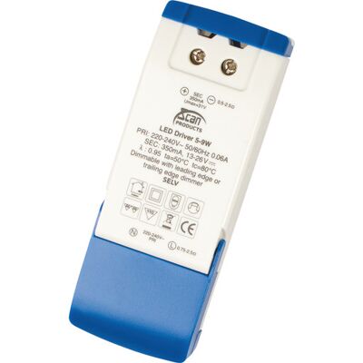 Scan Products Dæmpbar LED-driver 350ma 5-9w med 6 udgange Scan Products Dæmpbar LED-driver 350ma 5-9w med 6 udgange