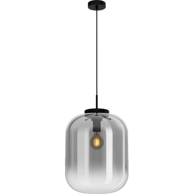 Eglo Bulciago Pendel Med Røgfarvet Glas, Ø350 Eglo Bulciago Pendel Med Røgfarvet Glas, Ø350