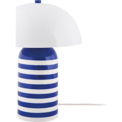 Leitmotiv Rayado Retro Bordlampe, Stribet Blå Leitmotiv Rayado Retro Bordlampe, Stribet Blå