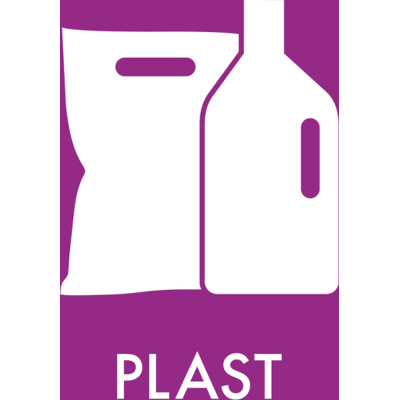 Abena Piktogram Til Plast, Selvklæbende, 12x12 Cm, Lilla Abena Piktogram Til Plast, Selvklæbende, 12x12 Cm, Lilla