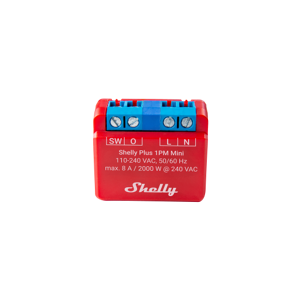 Shelly Plus 1pm Mini (Gen 3) Wifi Relæ Med Effektmåling (230vac)