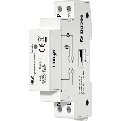 Light Solutions HiluX Zigbee DIN skinne lysdæmper - 250w Light Solutions HiluX Zigbee DIN skinne lysdæmper - 250w
