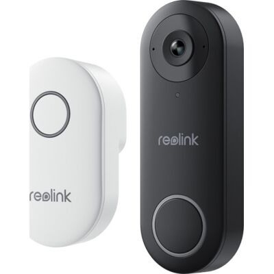 Reolink Dørklokke Med Kamera 2k, Wifi, Sort Reolink Dørklokke Med Kamera 2k, Wifi, Sort