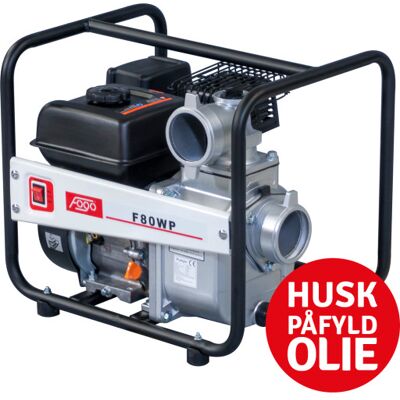 Fogo F80wp 3" Pumpe Med Rato Benzinmotor, 1000 L/min. Fogo F80wp 3" Pumpe Med Rato Benzinmotor, 1000 L/min.