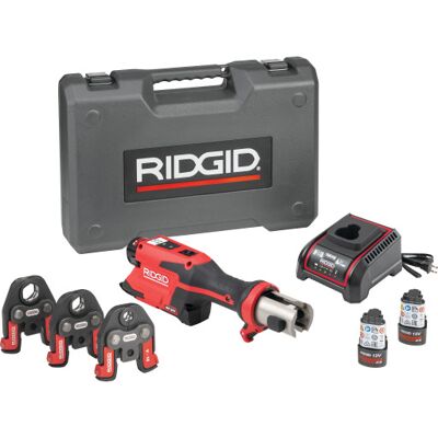 Ridgid Pressmaskine Rp251, 2 X 12 V/2,5 Ah Og Lader, V 15/22/28 Ridgid Pressmaskine Rp251, 2 X 12 V/2,5 Ah Og Lader, V 15/22/28