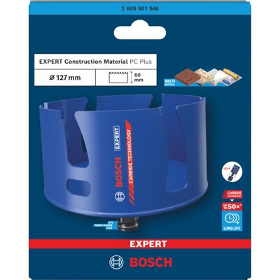 Bosch Expert Construction Material Pc Plus Hulsav, 127 Mm Bosch Expert Construction Material Pc Plus Hulsav, 127 Mm