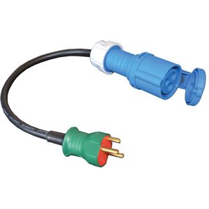 Blue Electric Stikadapter