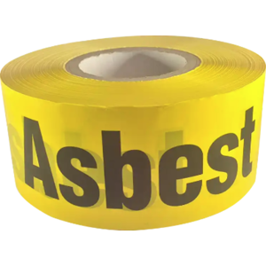 Advarselstape, Asbest, 50 Mm, 66 Meter Advarselstape, Asbest, 50 Mm, 66 Meter
