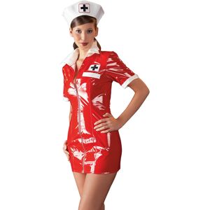 Black Level Vinyl Nurse Dress red M