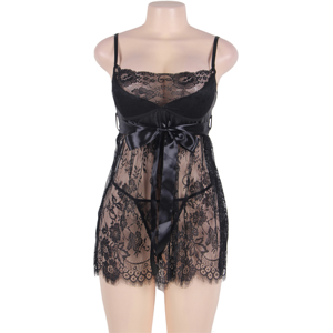 Ohyeah Eyelash Trim Lace Babydoll 5XL   (48 - 50)