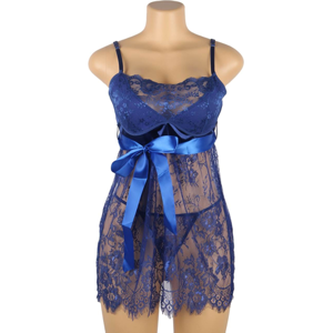 Ohyeah Eyelash Trim Lace Babydoll XL   (40 - 42)