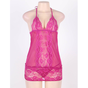 Ohyeah Stretch Mesh And Lace Babydoll 3XL