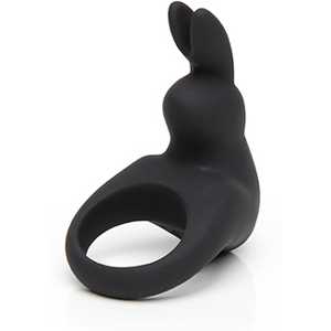 Happy Rabbit - Rechargeable Vibrating Rabbit Cock Ring Black