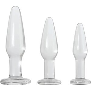 Adam and Eve A&E Glass Anal Training Trio Clear