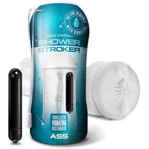 Global Happy Ending Vibrating Shower Stroker Self Lubricating Ass