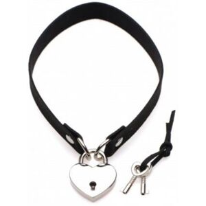 Master Series Lock-It Heart Choker With Lockable Heart