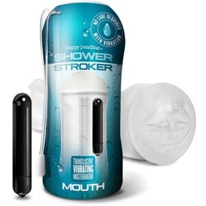 Global Happy Ending Vibrating Shower Stroker Self Lubricating Mouth