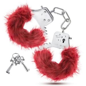 Temptasia - Plush Fur Cuffs - Burgundy