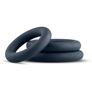 Boners 3-Piece Cock Ring Set - Grey