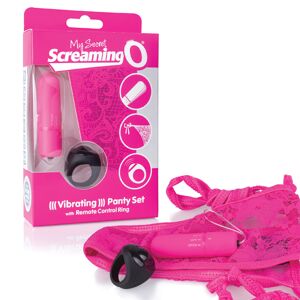 The Screaming O Fjärrkontrollerad Trosvibrator Rosa