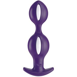 Fun Factory B Balls Duo Anal Plug with Motion White Violet