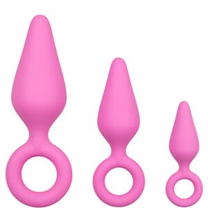 Easytoys Anal Collection Buttplugs With Pull Ring - Pink Set