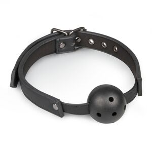 Easytoys Fetish Collection Breathable Silicone Ball Gag - Black