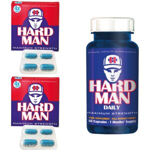 Gold Max Erektionshjälp Paket 9 - Hard Man + Hard Man Daily - spara 16%