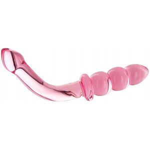 Prisms Glass G-spot/P-spot Dildo - Pink