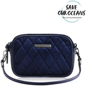 Gillian Jones Natascha Cosmetics Bag Small - Dark Blue Velvet 10455-13