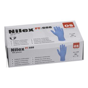 Nilex Nitril Handsker uden puder 100 stk. - L - Str. 9