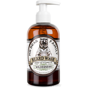 Mr. Bear Skægshampoo, Beard Wash, Wilderness, 250 ml.