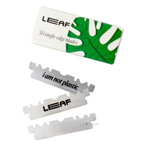 Leaf Shave Half Razor Blade, 50 stk.