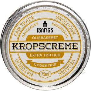 Isangs Kropscreme til Ekstra Tør Hud, Cedertræ, 75 ml.