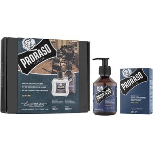 Proraso Gaveæske, Duo Pack, Skægshampoo & Skægbalm, Azur Lime