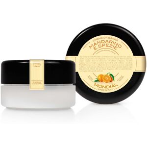 Mondial Shaving Barbercreme i plasticskål, Mandarin & Spice, 150 ml.