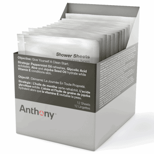 Anthony Logistics Anthony Shower Sheets, 12 stk.