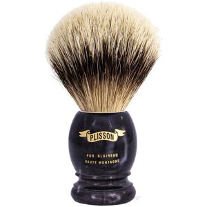 Plisson 1808 Plisson Barberkost, High Mountain White Badger & Genuine Black Horn, Original, Str. 12