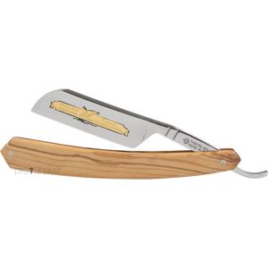 Thiers-Issard Straight Razor, 6/8 French Nose, Oliventræ