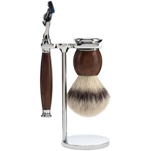 Mühle Barbersæt med Skraber, Fibre Barberkost og Holder, Sophist, Ironwood