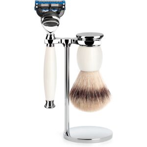 Mühle Barbersæt med Skraber, Barberkost og Holder, Sophist, Porcelæn