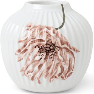 Hammershøi Poppy Vase Kähler Patterned WHITE W. DECO H10CM